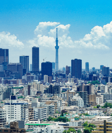 発展した都市の風景