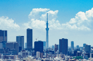 発展した都市の風景